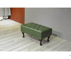 Nailhead Trim Tufted Ottoman