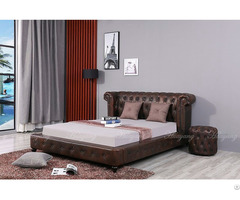 Luxury Royal Style Bed Pu Leather