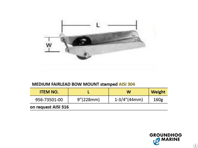 Medium Fairlead Bow Roller 956 73501 00