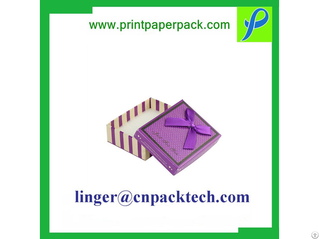 Customized Glossy Lamination Coated Paper Lid And Base Retail Gift Box