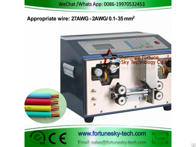 Automatic 27awg 2awg 0 1 35sqmm Wire Stripping Machine