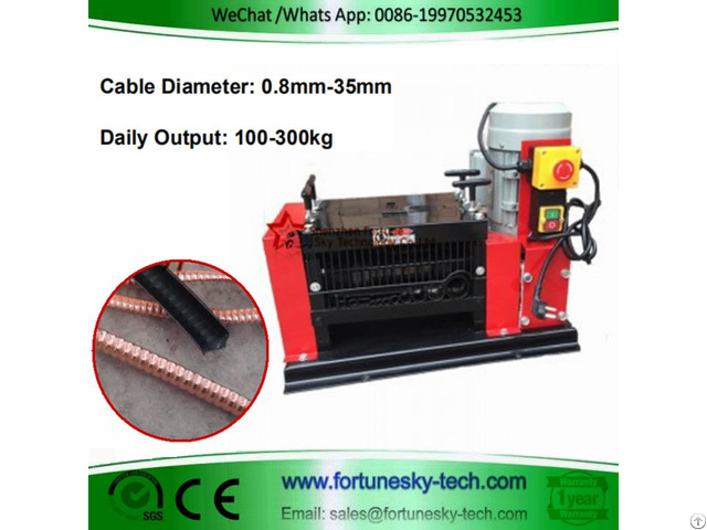 Cable Stripping Machine For Scrap Copper Recycling