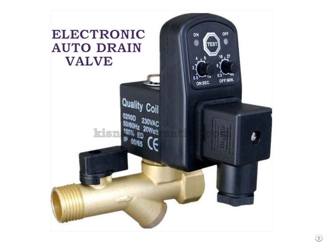 Electronic Auto Drain Valve Manufactures Coimbatore India - Kisnapneumatics Com