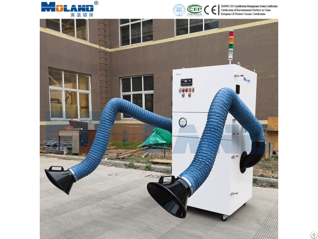 Mobile Welding Fume Extractor With Two Extraction Arm