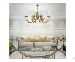 Brushed Brass Pendant Lamp Mid Century Modern Chandelier Lighting Gold