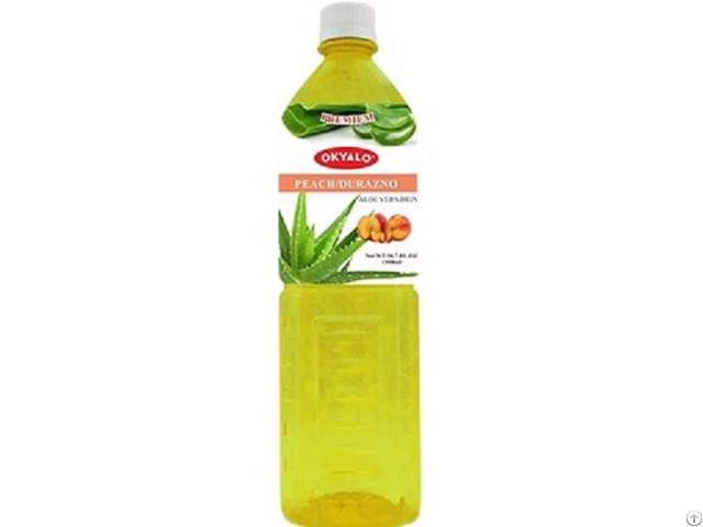 Okyalo: Peach Aloe Vera Drink In 1.5l, Okeyfood