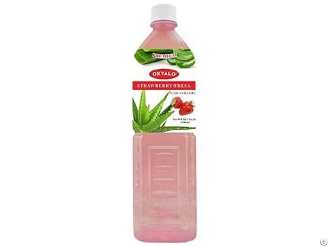 Okyalo: Strawberry Aloe Vera Drink In 1.5l, Okeyfood