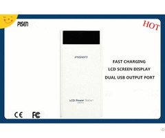 Smart Mobile Pisen Power Bank 20000mah Lcd Screen Display Dual Usb Output Ce Fcc Certificate