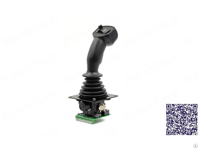 Runntech 3 Axis Self Centering Hall Effect Joystick With 4ma To 20ma Proportional Output
