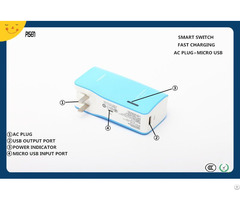 Ccc Rohs Certificate Fast Charging Pisen Power Bank 7500mah With Ac Plug For Mobile Phone