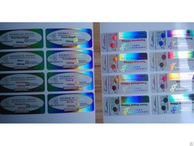 Holographic Laser Reflective Labels In Plastic