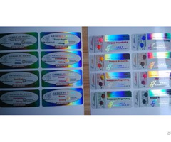 Holographic Laser Reflective Labels In Plastic