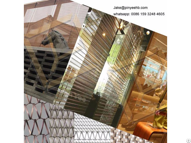 Facade Cladding Curtain Wall Balance Woven Spiral Mesh