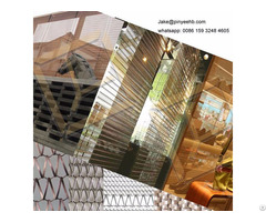 Facade Cladding Curtain Wall Balance Woven Spiral Mesh