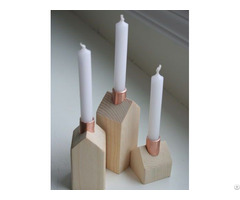 Wood Candle Holder