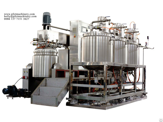 500l Vacuum Homogenizer Cream Mixer