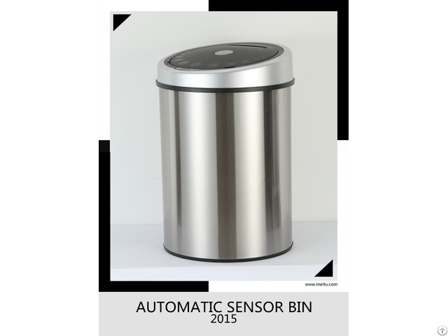 Household Waste Bin Stainless Steel Touchless Infrared 40l Gyt40 4b S