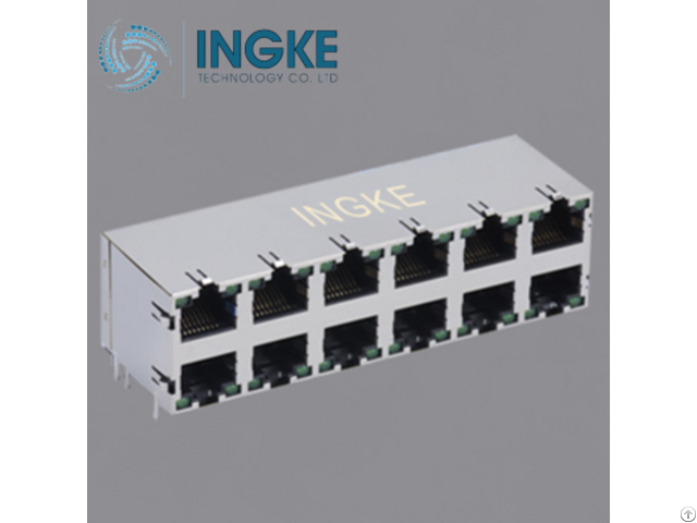 Ykg 862609nl 2x6 1000base T Rj45 Modular Jack Gigabit Magnetic Ethernet