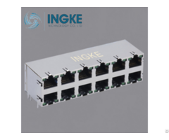 Ykg 862609nl 2x6 1000base T Rj45 Modular Jack Gigabit Magnetic Ethernet