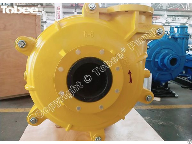 Tobee 8x6 E Ahr Slurry Pump With Yellow Spray Paint