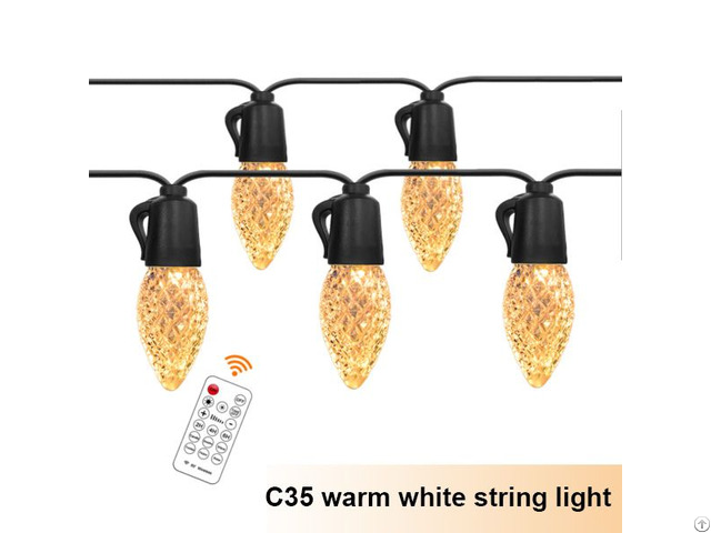 Outdoor Waterproof Warm White Strawberry String Light