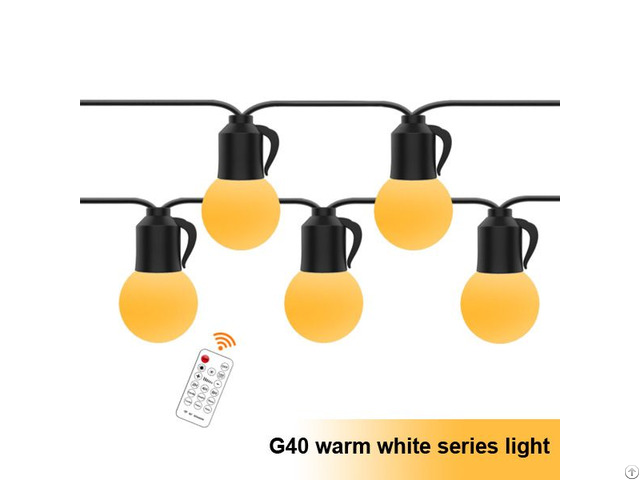 G40 Outdoor Christmas Decorative Light Bulb String Lights