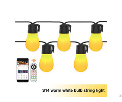 Bluetooth Warm White Bulb String Light