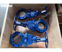 Tobee Guillotine Valves Dn150 For Slurry Fluid System