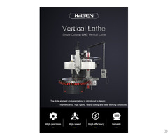 High Machining Precision Universal Single Column Verticvertical Lathe Machine