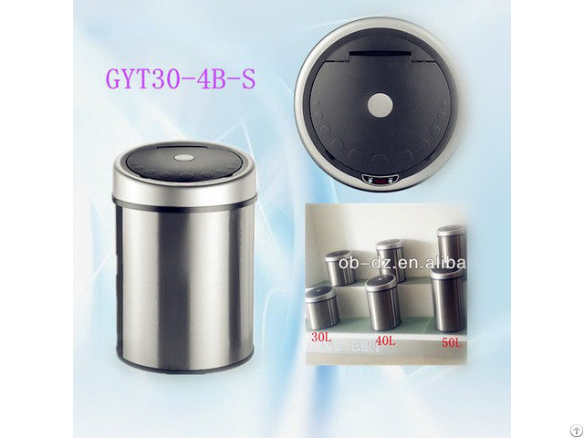 Round Trashcan 30l Kitchen Built In Dustbin Gyt30 4b S