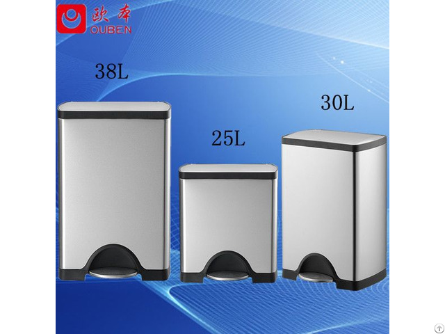 30l Slow Closing Fashional Square Foot Pedal Garbage Bin Jc30 A