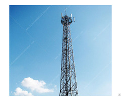 Hot Dip Galvanized Mobile Phone Signal Bts Telecommunication Tower