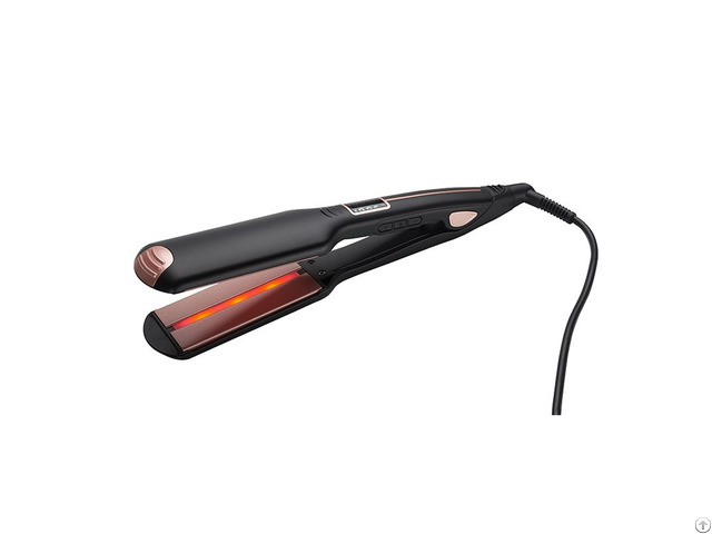 Infrared Ray Lcd Digital Ceramic Plate Hair Straightener 2