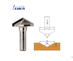 Pcd V Router Bit 1 2 Shank Diamond T Slot Tools Cabinet 120 Degrees Wood Cutter