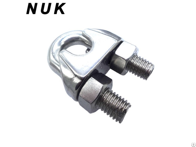 Us Type Wire Rope Clips Cable Clamps Stainless Steel U Bolt Saddle Fastener