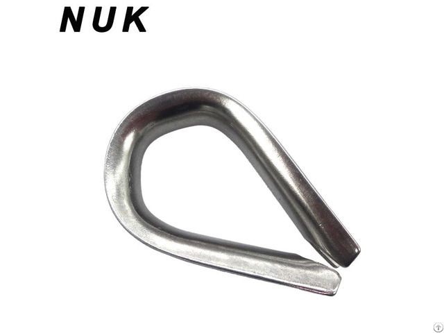 Wire Rope Thimble Stainless Steel Ss304 316 European Type Marine Rigging Hardware Thimbles