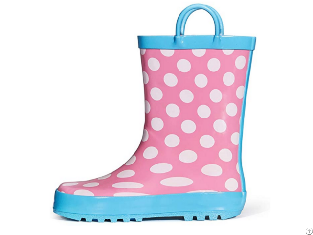 Hot Sell Confortable Rubber Rain Boots Waterproof For Children With Handle