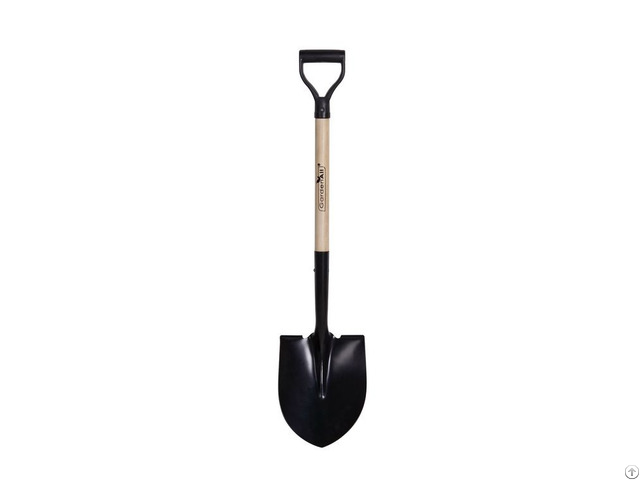 Garden Tools Round Point Wood Handle Shovel With D Grip