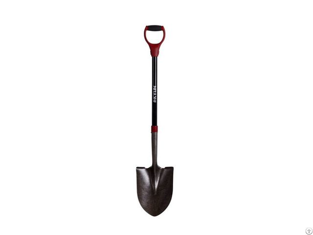 Garden Tools Round Point Fiberglass Handle Shovel With D Grip