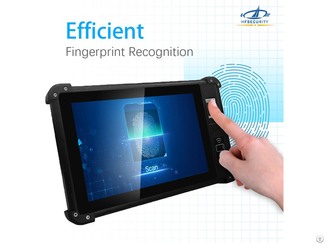 Fp08 Android 9 0 Black Tablet Nfc Sim Card With Mobile Fingerprint Handheld Device