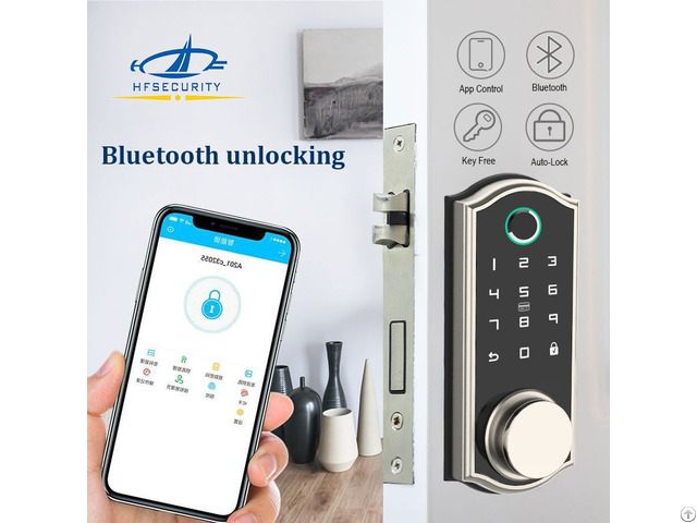 Hfsecurity Bp03 Biometric Remote Control Bluetooth Fingerprint Door Lock