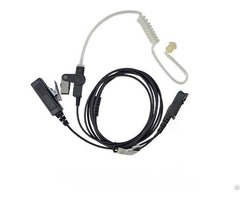 Monitoring Earphone Air Tube Headset Earpiece With Kenwood Motorola Connector