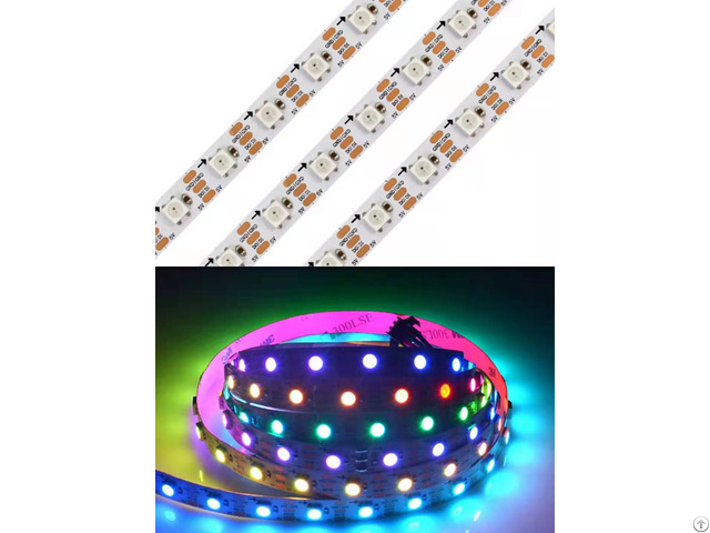 5v Smd5050 Rgb Ws2812b Led Light Strip 60leds For Decoration