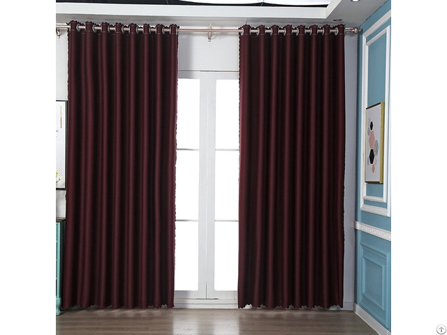 Amazon Hot Sale Ready Made Thermal Insulation Grommet Blackout Curtains For Bedroom