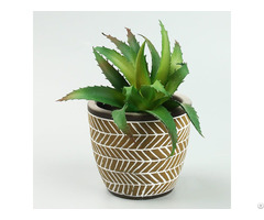 Personality Creative Weaving Style Concrete Flower Pot Cement Planter Wholesale Customization