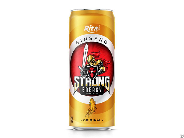 330ml Canned Strong Energy Drink With Ginseng Original From Rita Beverage