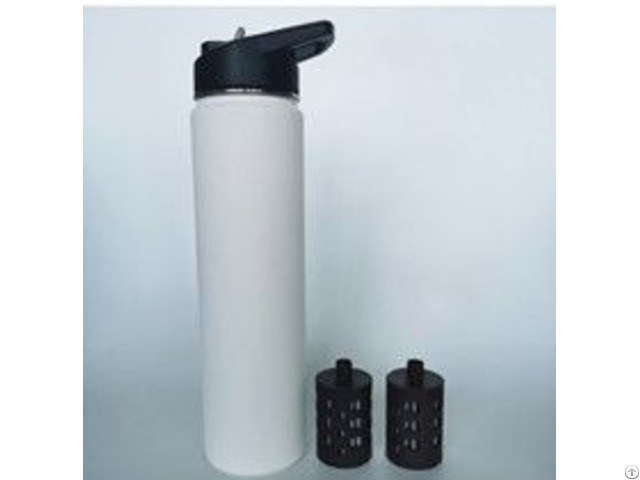 Travel Portable Matte Surface Stainless Steel Sports Water Bottle With Virus And Bacteria Filter