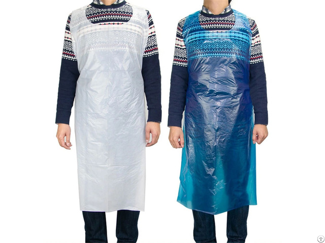 Without Sleeves Plastic Waterproof Disposable Pe Apron