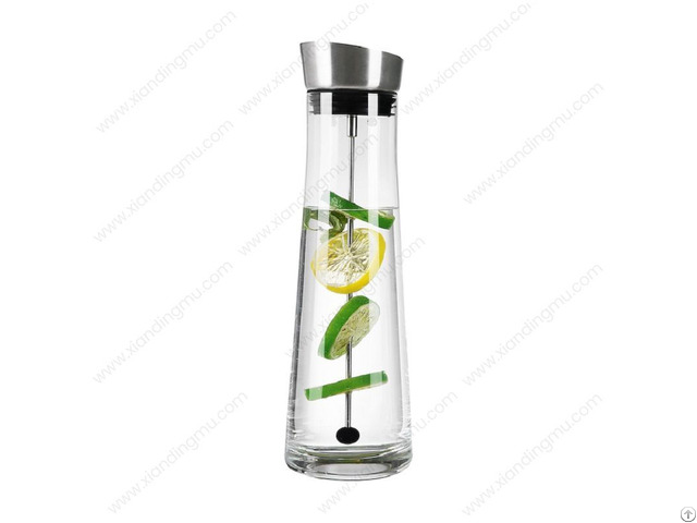 Glass Carafe With Fruit Skewer