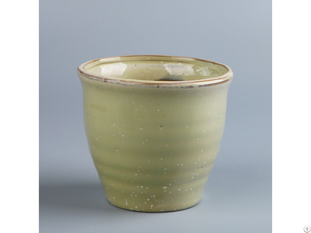 China Flower Pot Wholesale Color Glaze Ceramic Planter Customized Production
